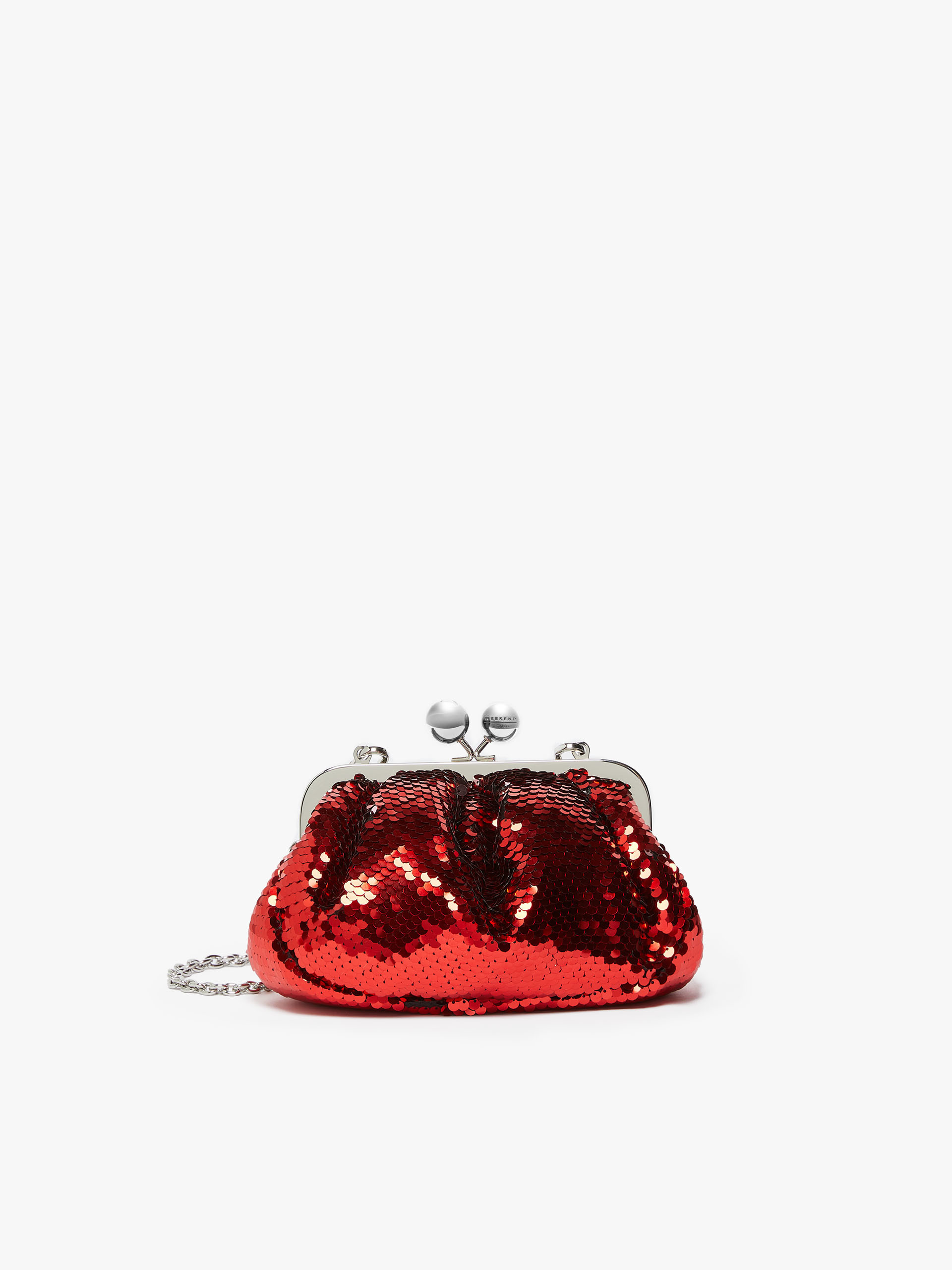 Kleine Pasticcino Bag mit Pailletten, rot | 