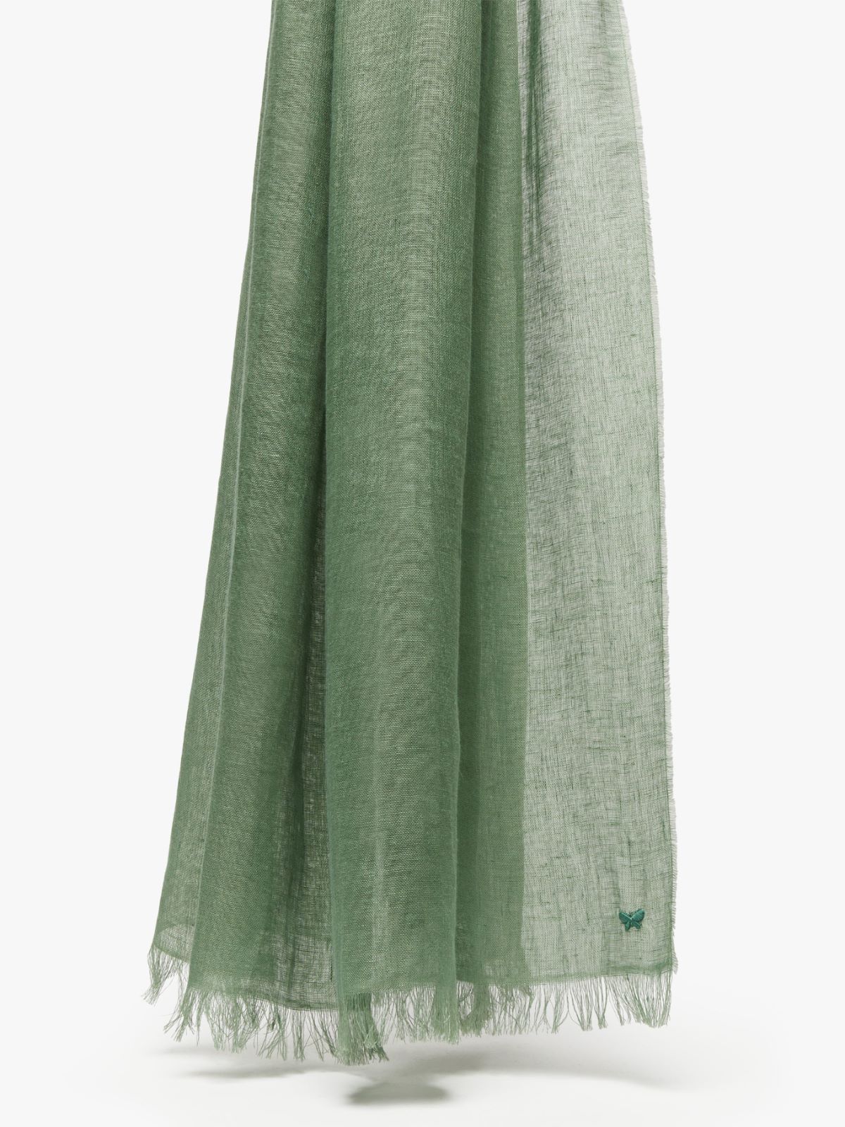 Linen stole, green "SION2" Max Mara
