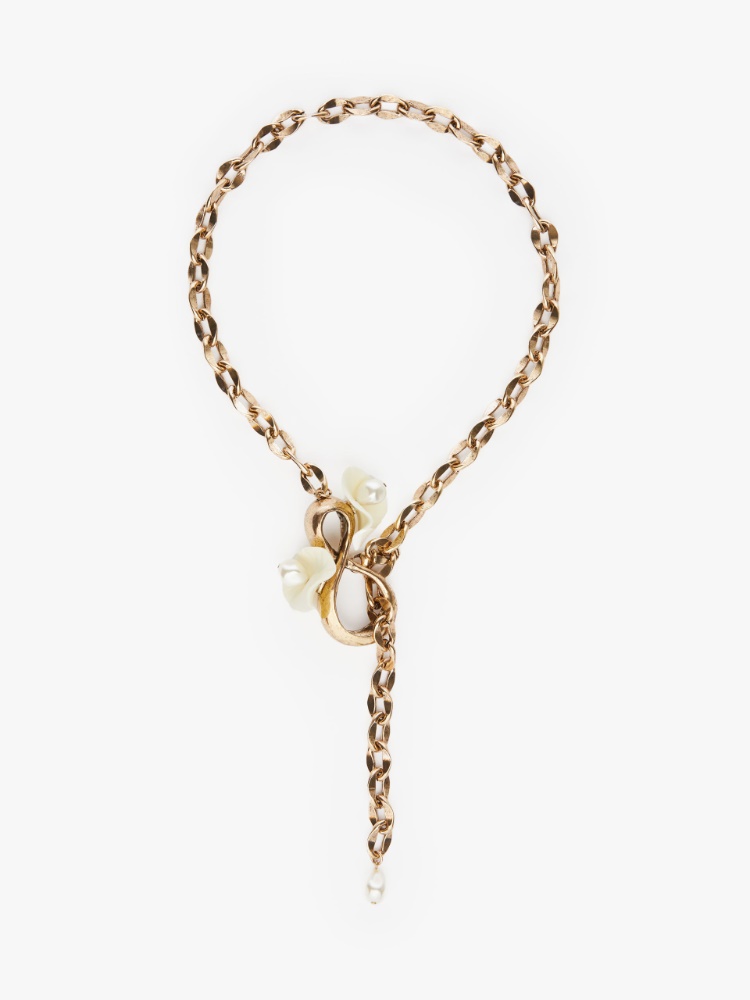 Metal necklace, gold "TAVOLA" Max Mara