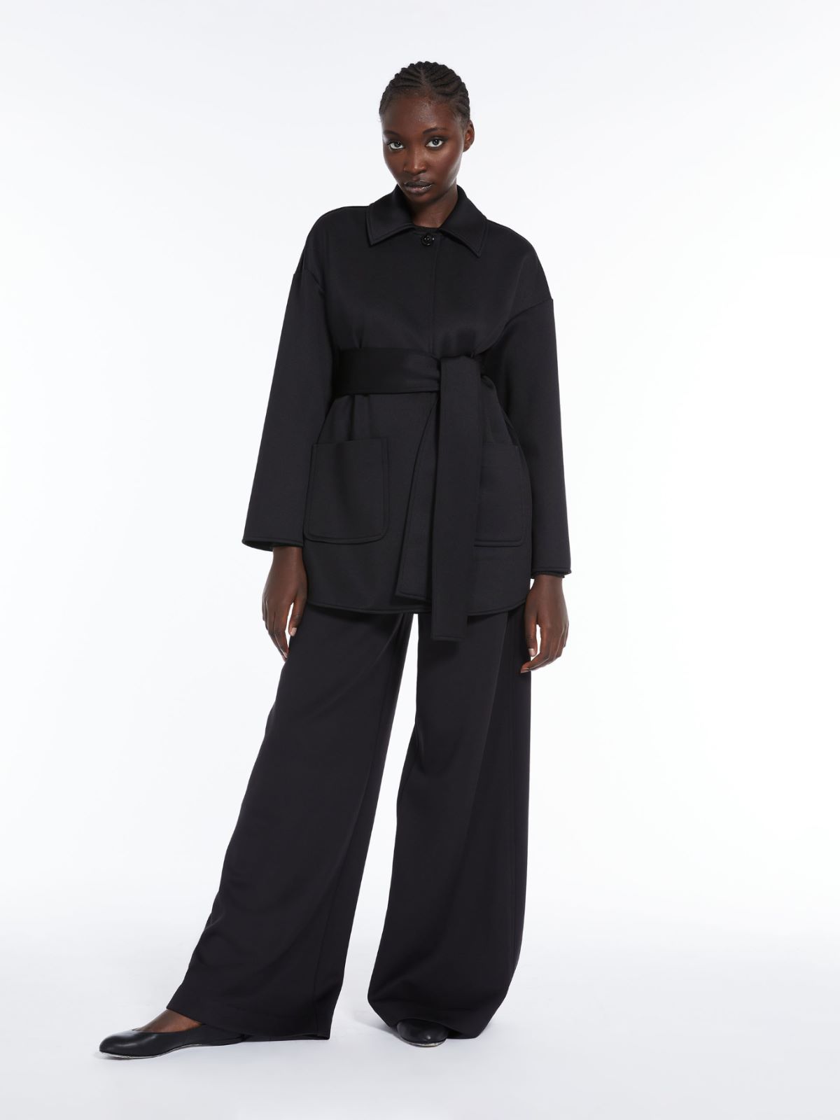 Scuba fabric jacket, black | 