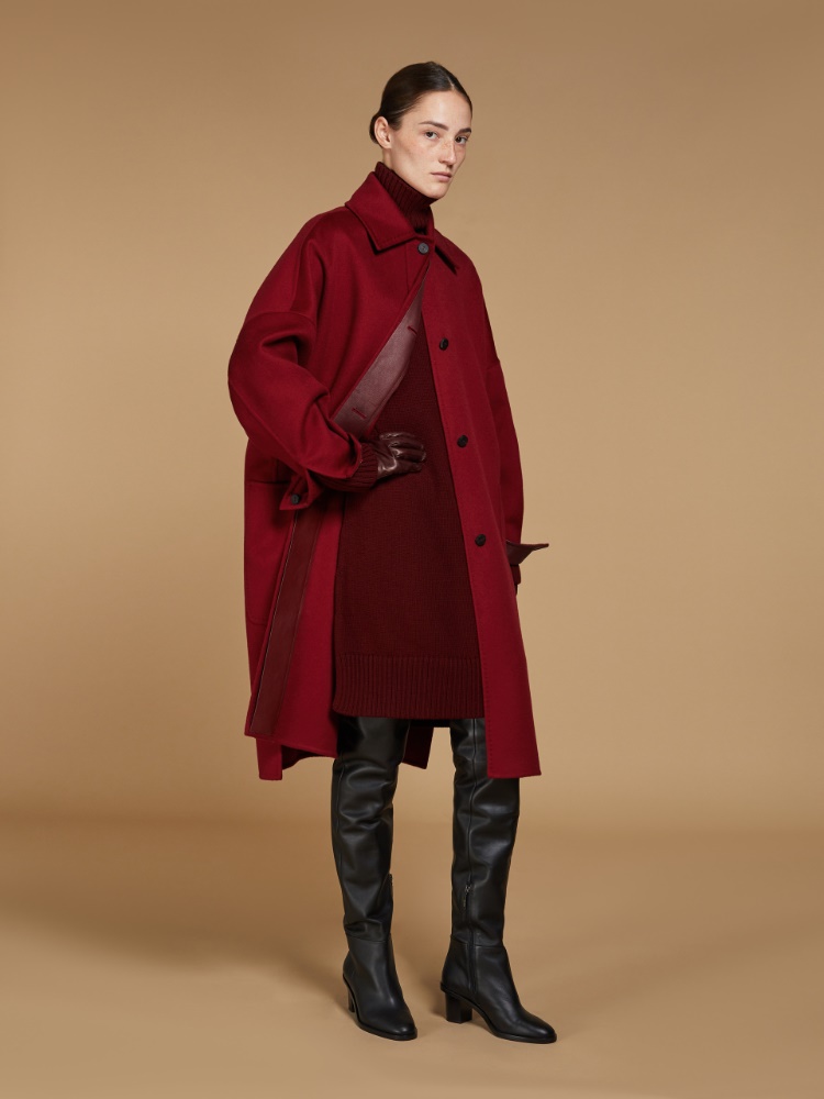 Oversized cashmere chemise coat + RED - Max Mara