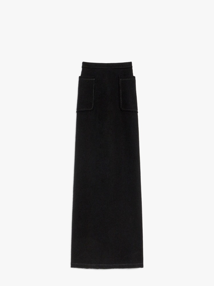 Elegant Silk Cotton and Wool Skirts Max Mara