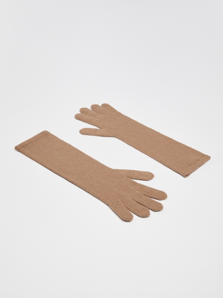 [ＭＭジョック] ピュア カシミヤ ニット グローブ - CAMEL - Max Mara