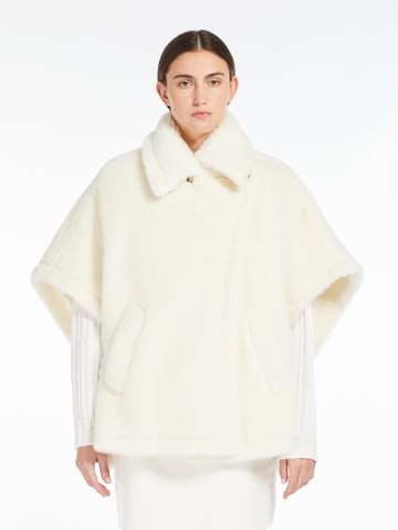 Max Mara ALEGGIO Teddybear Cape Poncho