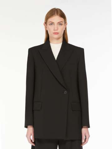 Max Mara WEEKEND ダブルフェイスチビ襟ジャケット JI 44 Max Mara WEEKEND ダブルフェイスチビ襟ジャケット JI 44