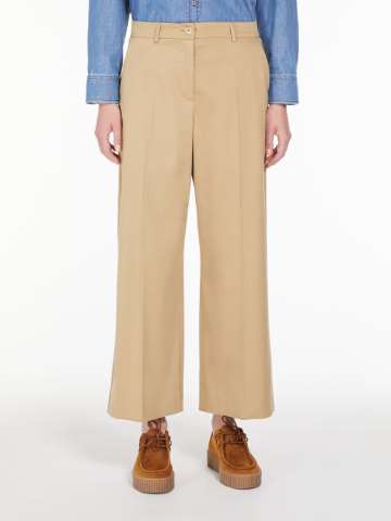 Max Mara Beige Cotton Casual Pants main image 1