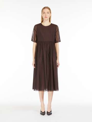 MAXMARA STUDIO Sleeveless long one piece dress 623104216 Brown 38 main image 0