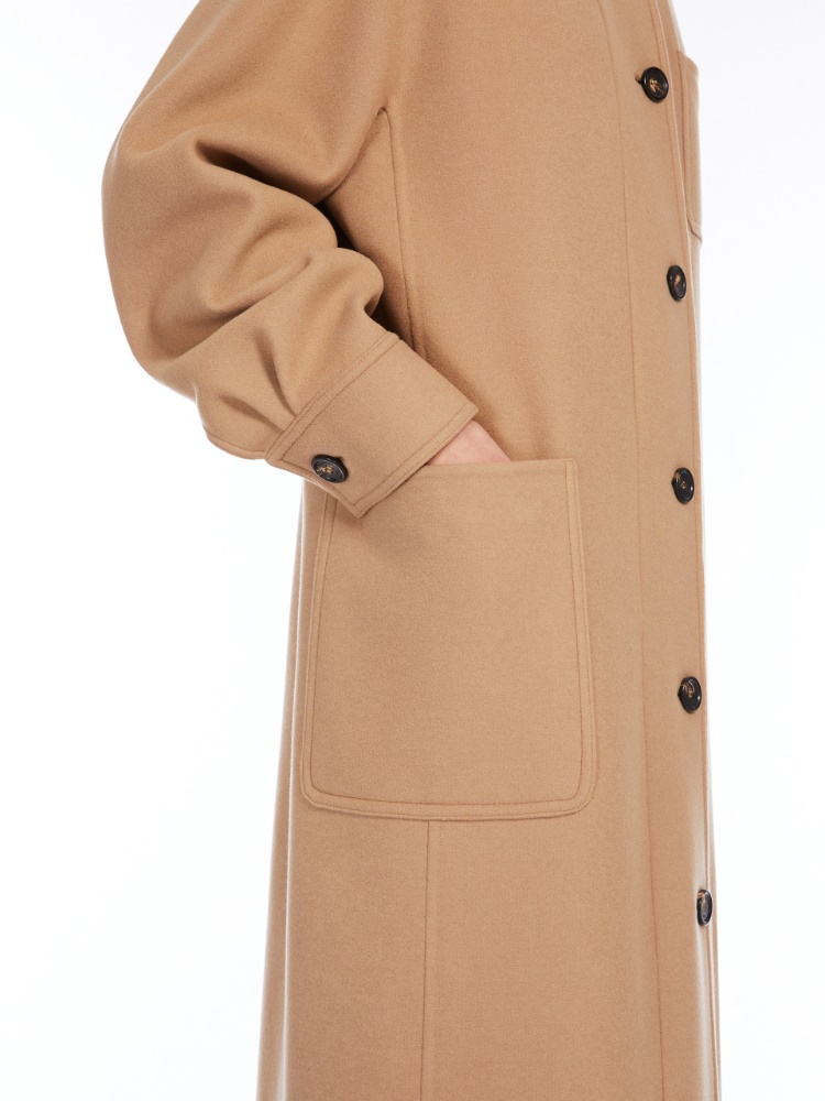 コート MAX MARA - ALDO1234 Wool and cashmere shirt coat Wool and cashmere shirt coat, hazelnut brown |