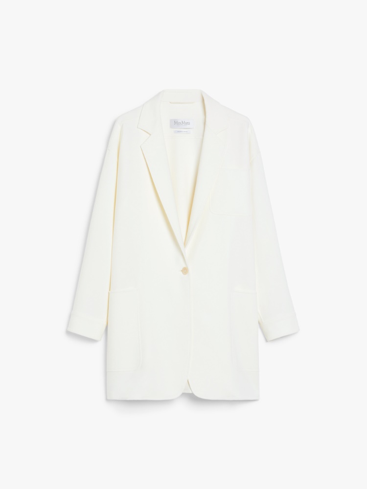 【関税＆送料込み】Max Mara Orlaya Oversize Stretch-Wool Ca Oversize stretch-wool canvas jacket, white | 