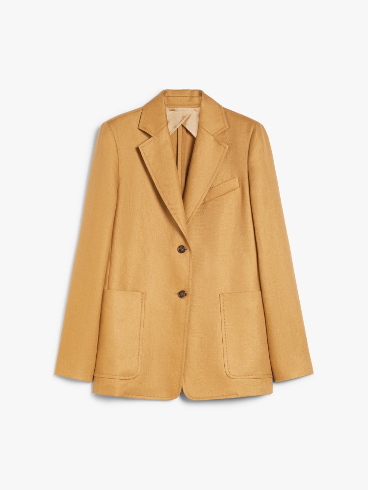 ジャケット MAX MARA GUGLIA SINGLE-BREASTED BLAZER IN LINEN Max Mara Guglia Linen Blazer | Nordstrom