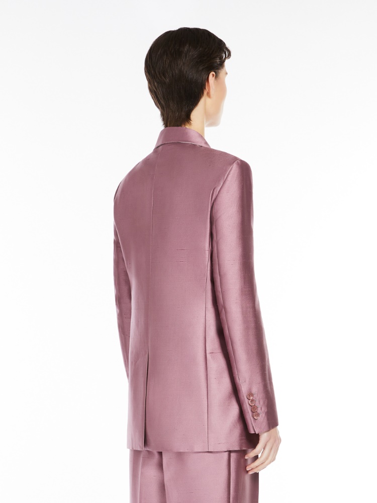 送料関税込み★MAX MARA★アフガノベルト付きサテンジャケット 1041145106008-d-
