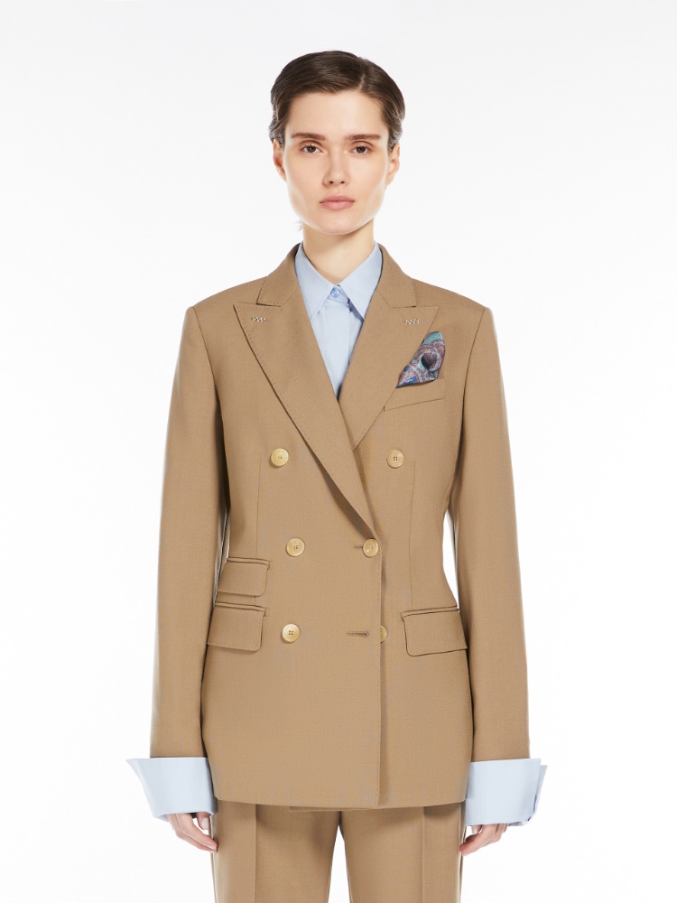 ☆Max Mara☆ギャバジンウールブレザー Max Mara/マックスマーラ｜ウール ギャバジン ブレザー
