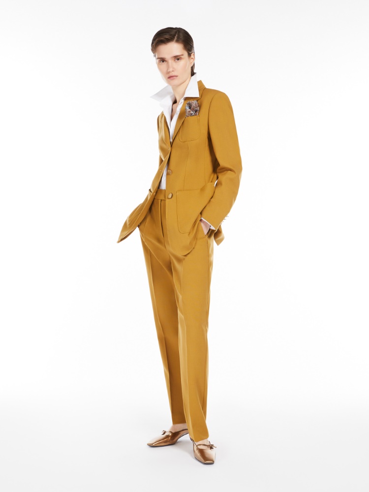 Wool and mohair canvas blazer - AMBER - Max Mara - 4