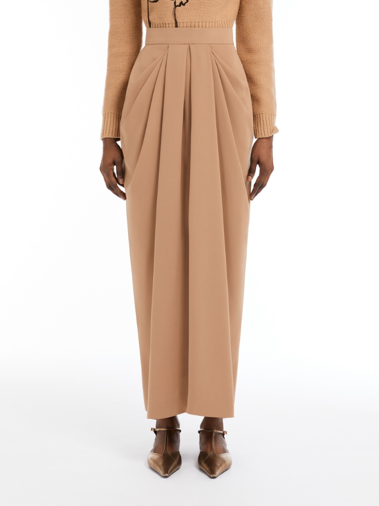 【送料&関税込】Max Mara Studio Savana Pleated Cady Skirt 1101025106003-b-