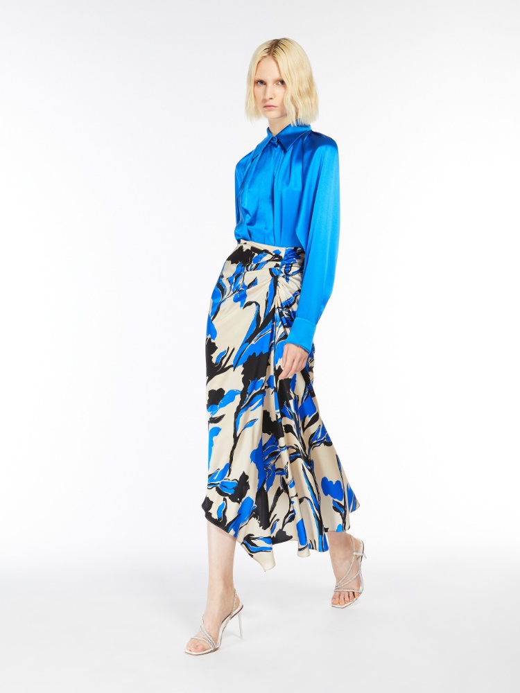 スカート MAX MARA Woman Skirt Blue 2511101013600 001 Amanda denim skirt MAX MARA - Nugnes1920