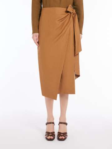 ☆MaxMara☆入手困難☆お洒落Linen&Silk twill Skirt/TEQUILA ☆MaxMara☆入手困難☆お洒落Linen&Silk twill Skirt/TEQUILA