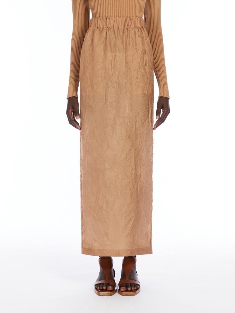 スカート MAX MARA 'Aeroso1234' skirt Brown 1101295306002-b-
