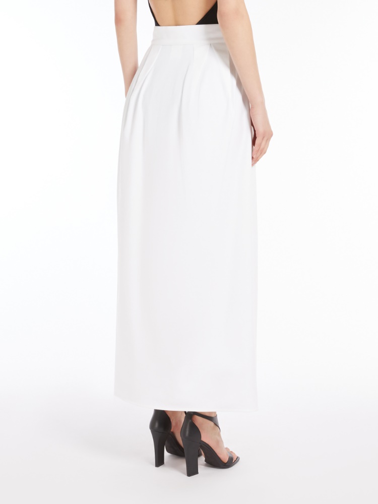 【関税&送料込み】Max Mara Alcade1234 - Wide Gabardine Ski Full gabardine skirt, white |