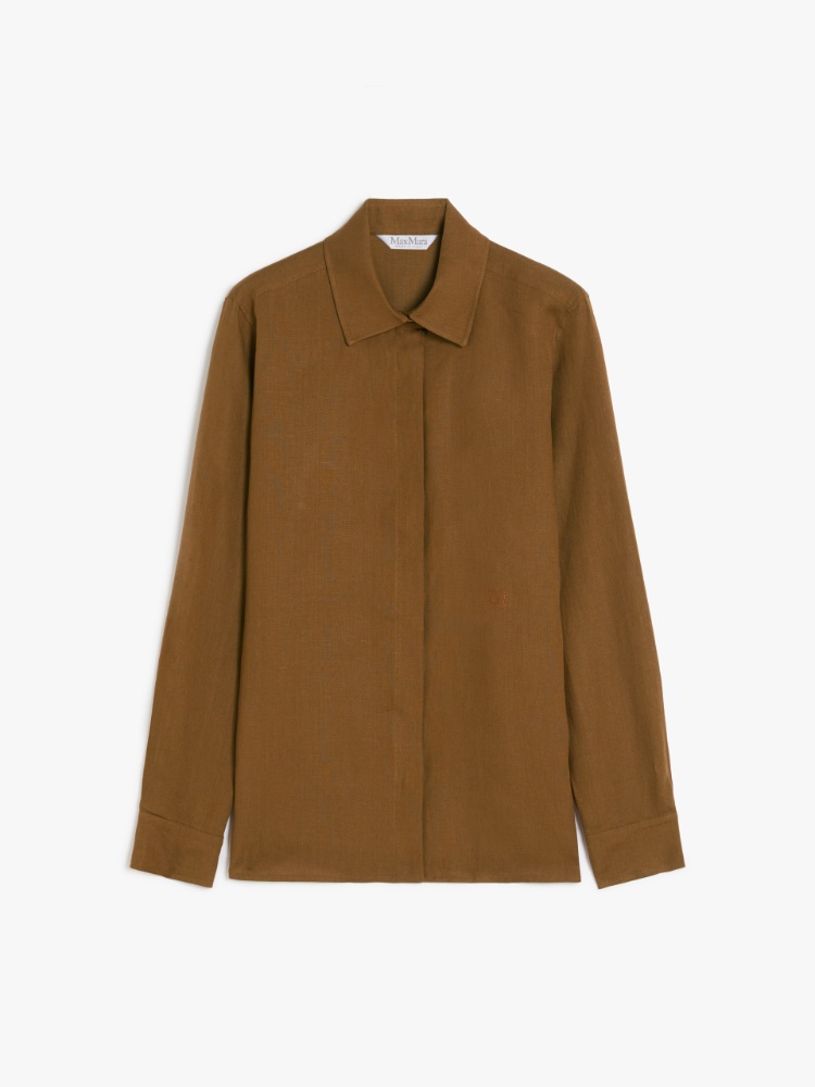 ベスト・ジレ MAX MARA Women Tunic Tops 2514731141600 004 Brown Blouses Brown and Camel Woman | Max Mara