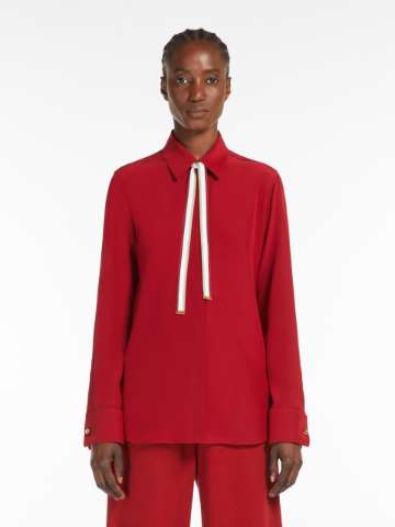 Red silk blouse | Max Mara