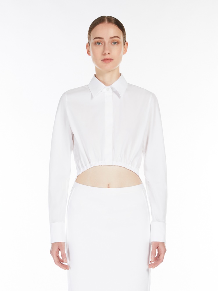 Tシャツ・カットソー Max Mara FW24 ADDA HIGH NECK PULL LOOK7 (2421366153600 002) Blue shirt | Max Mara