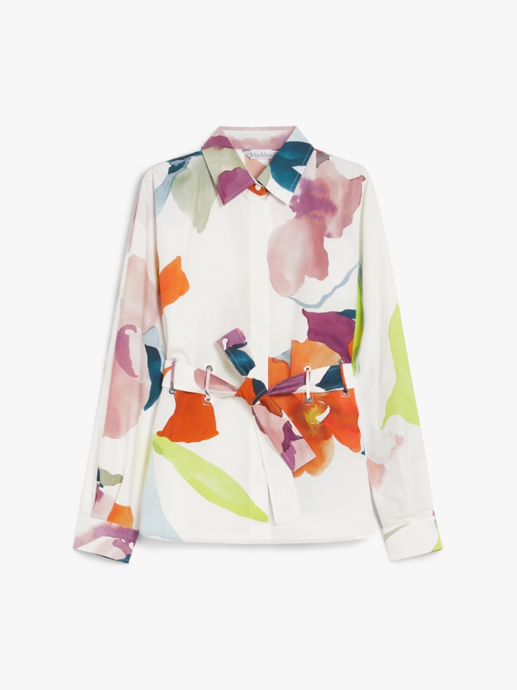 Tシャツ・カットソー Max Mara FW22 BLOUSE WITH FEATHERS (PIUME 328001) Max Mara マックスマーラ Tシャツ カットソー チプリア ホワイト