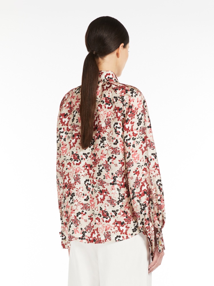 MAX MARA★W'S PORTICI S/S SHIRT - PORTICI 012 113684 S MAX MARA Portici Knit Logo Short Sleeved Top S Max Mara