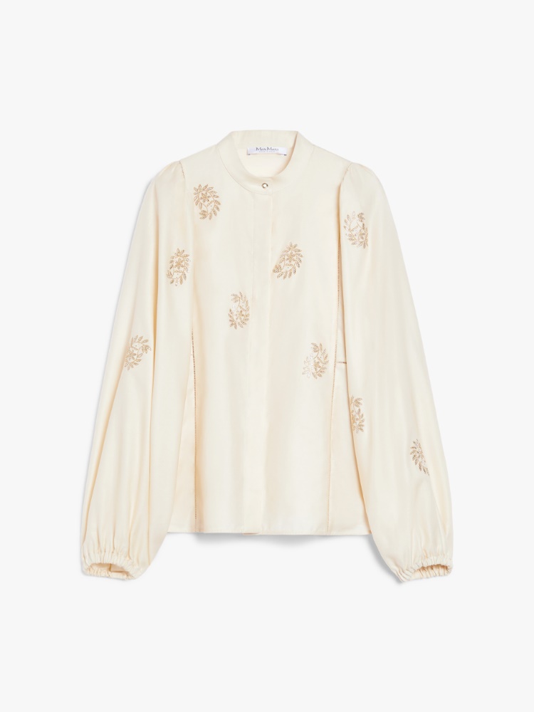 Max Mara Caladaio コットン サテン シャツ 1111105106001-a-caladio.jpg