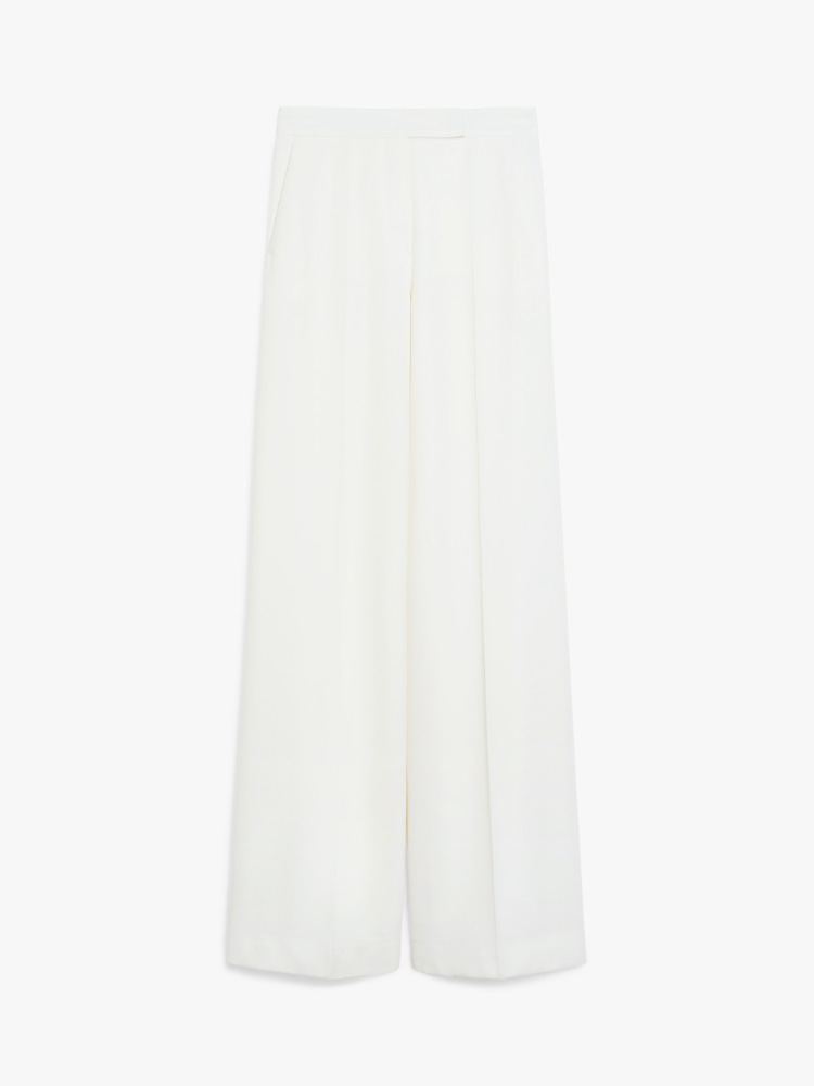 パンツ Max Mara Cream wool Ninfa wide-leg pant (2511131011600 002) Ninfa wool wide-leg pants in beige - Max Mara | Mytheresa