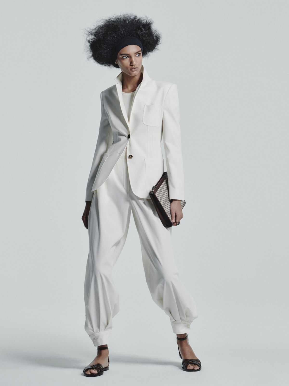 パンツ MAX MARA Woman Pants White 2421136102600 001 Trousers White and beige Woman | Max Mara