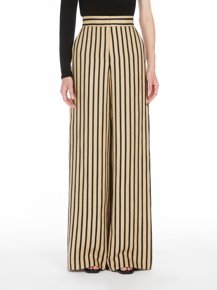 ☆MaxMara☆直営店買付☆お洒落ストライプ パンツ/CESTINO 1131055206004-b-