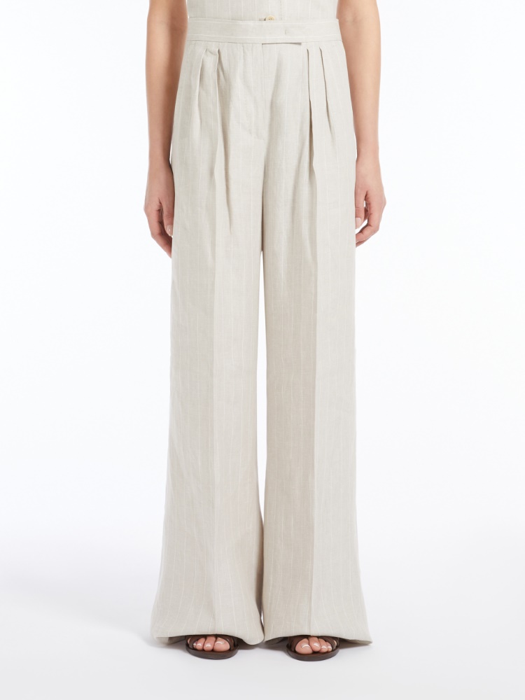 MaxMara ピュアリネン ワイドパンツ トラウザー RAUCHE ラウケ MaxMara ピュアリネン ワイドパンツ トラウザー RAUCHE ラウケ