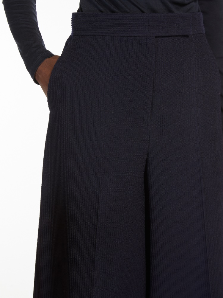 【関税＆送料込み】Max Mara Osol Virgin Wool Trousers Wool cordonet trousers, ultramarine | 