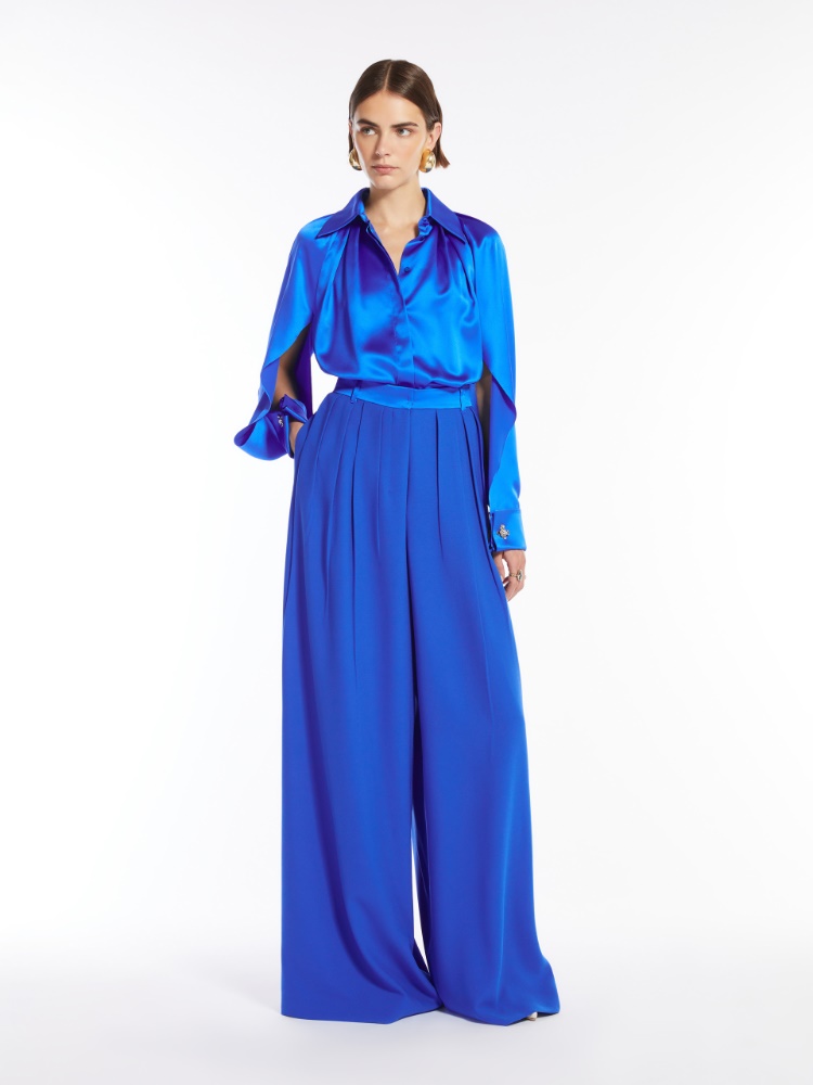 Pantalon en sablé - BLEUET - Max Mara - 2
