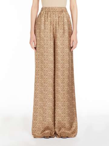 Silk twill pants | Max Mara