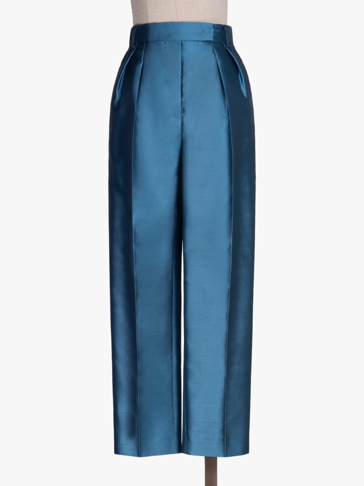 VIP価格.Max Mara PANTALONE IN MISTO COTONE E SETA Sultano trousers MAX MARA | Blondie Shop