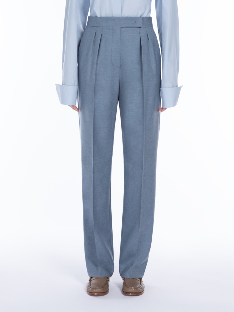 ☆MaxMara☆直営店買付☆お洒落Wool&Mohair&Silk Pants/GIUSTO 1131145106002-b-