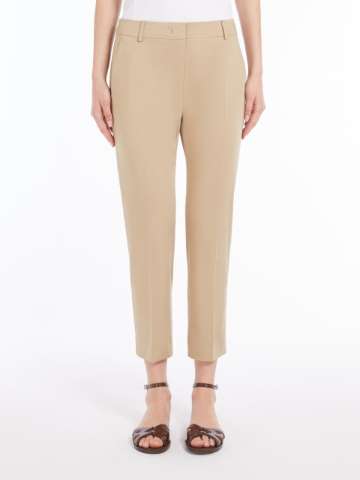VIP【送料関税込】MAX MARA SATIN WIDE-LEG SILK TROUSERS Avio high-rise silk satin wide-leg pants in purple - Max