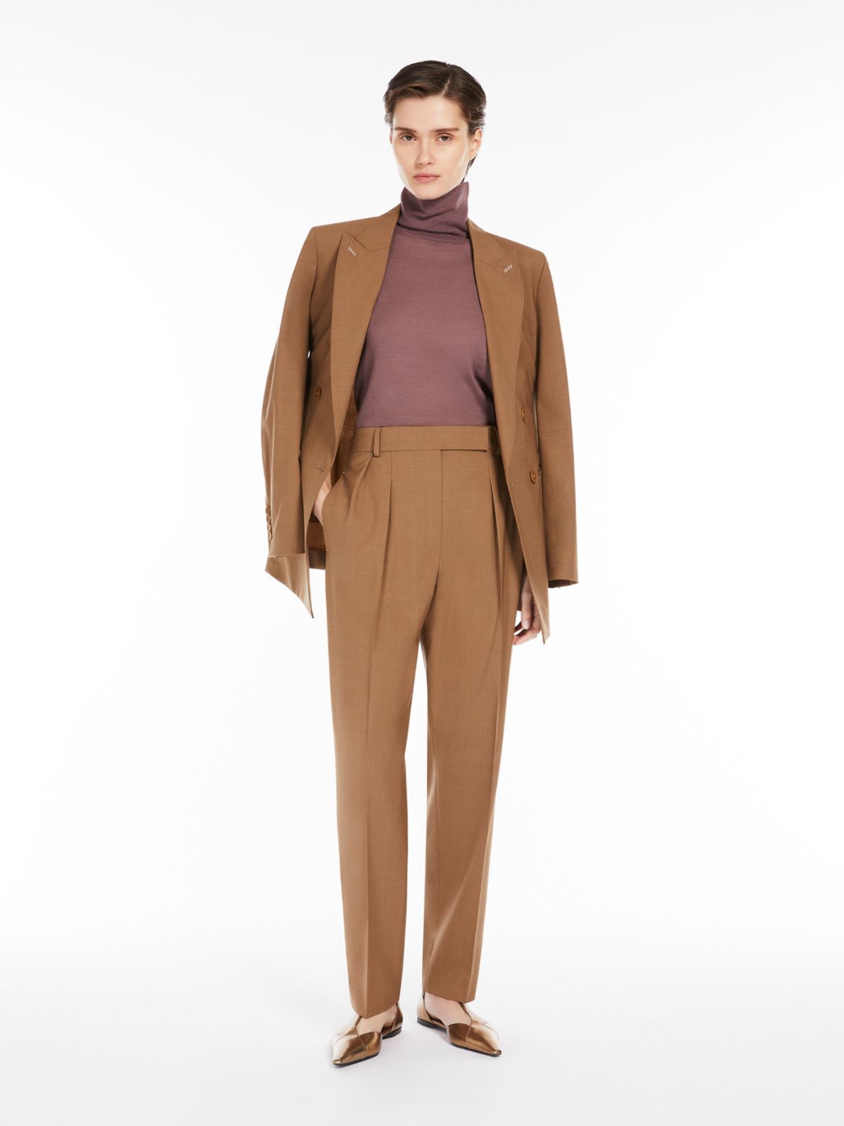 피날레 버진울 팬츠 + TOBACCO - Max Mara