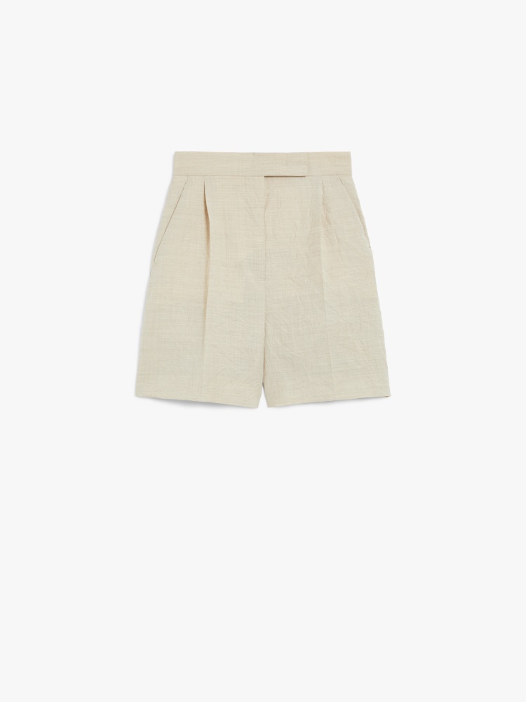 ショートパンツ MAX MARA Abisso 1234 max mara sfilata wool shorts with Abisso 1234 max mara sfilata wool shorts with rippled