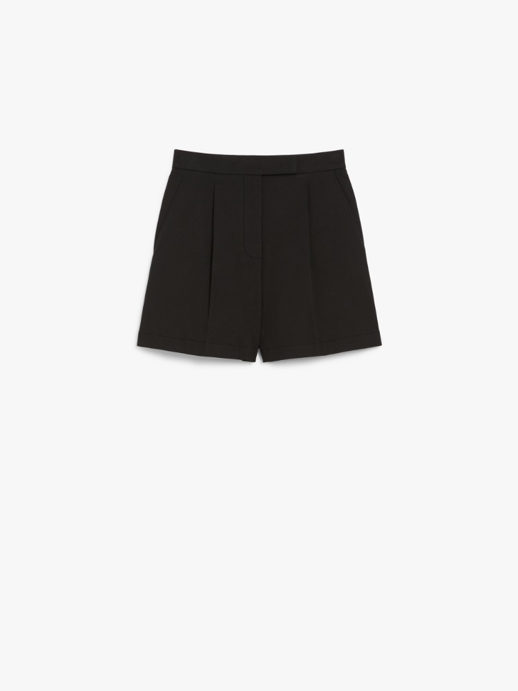 ★Max Mara★Amburgo コットン ストレッチ ショートパンツ Stretch-cotton shorts, black |
