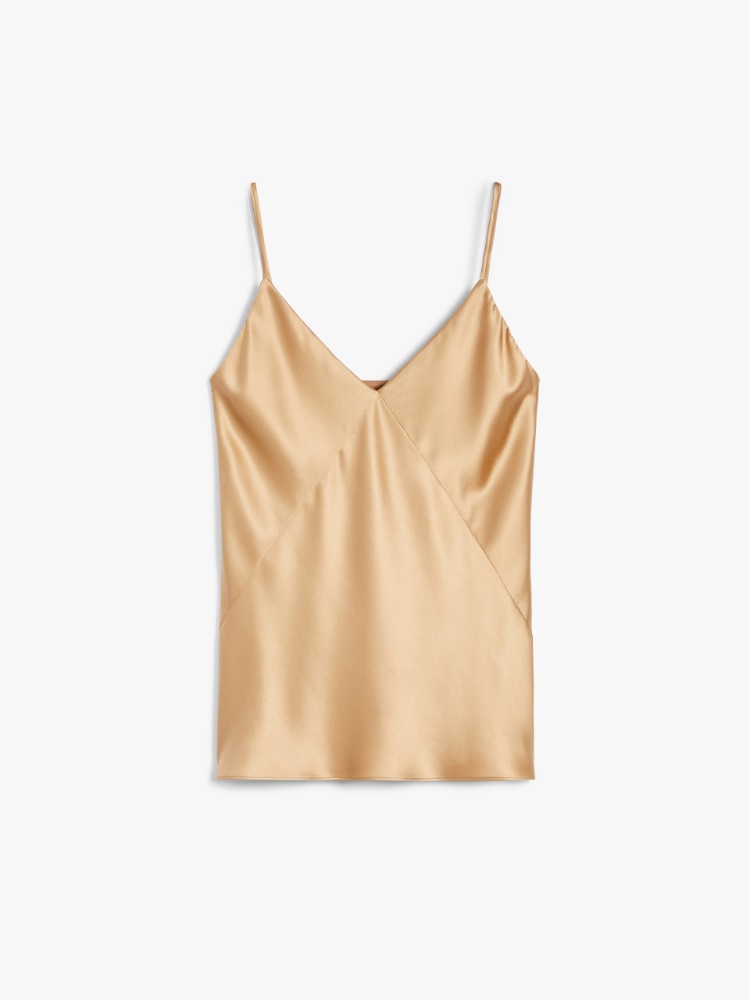 Satin slip top - CAMEL - Max Mara