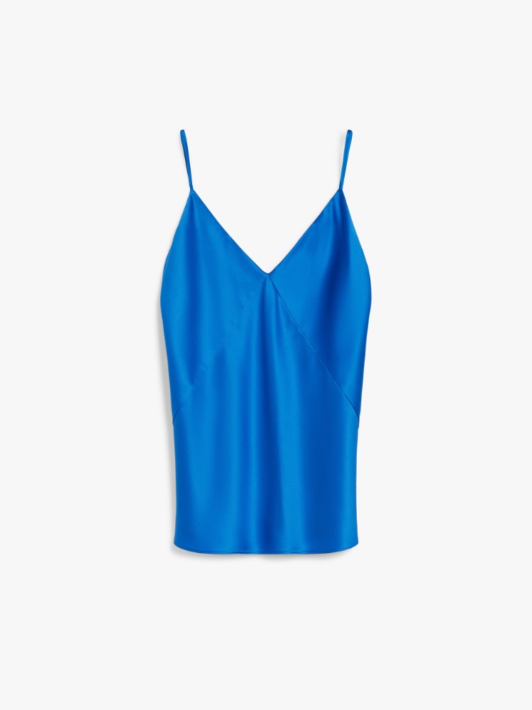 Haut lingerie en satin - BLEUET - Max Mara