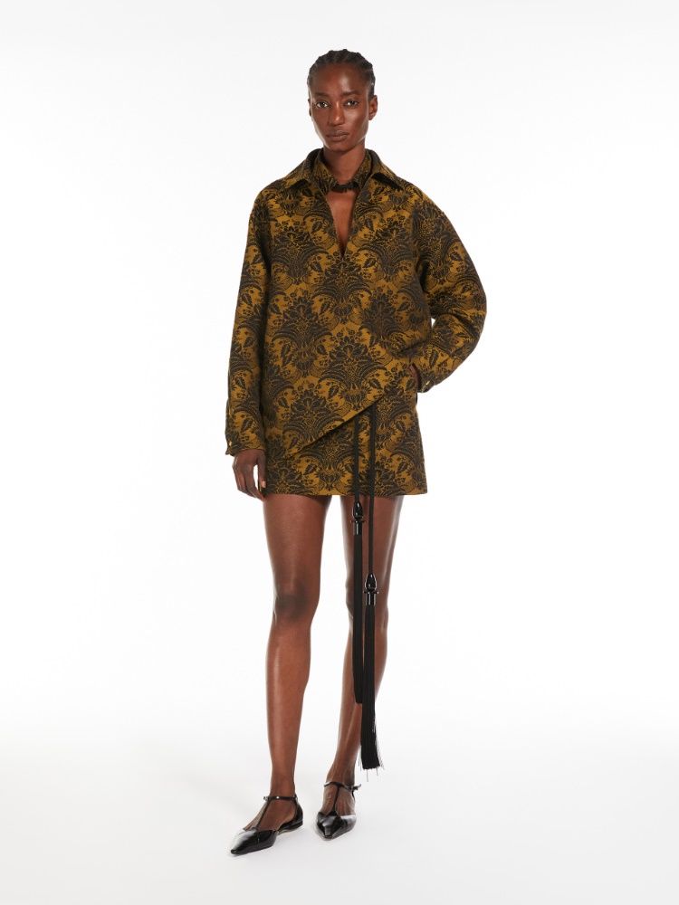 Wool jacquard shirt - AMBER - Max Mara