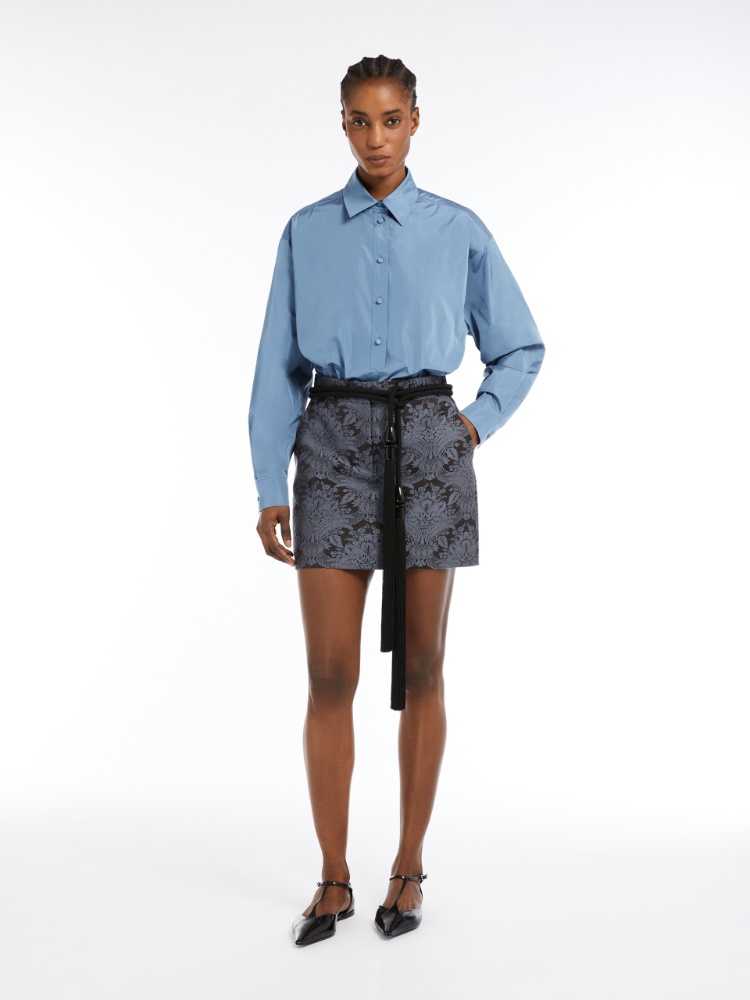 Chemise surdimensionnée en taffetas - EAU - Max Mara - 2