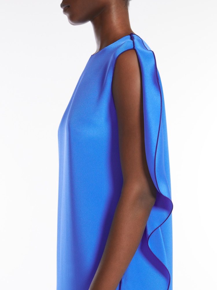 MAX MARA Odessa silk long dress マックスマラ オデッサ Elegante Odessa silk maxi dress in blue - Max Mara | Mytheresa