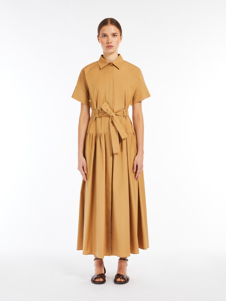 オールインワン・サロペット Max Mara Short Agora Poplin Dress White 1221065206048-b-