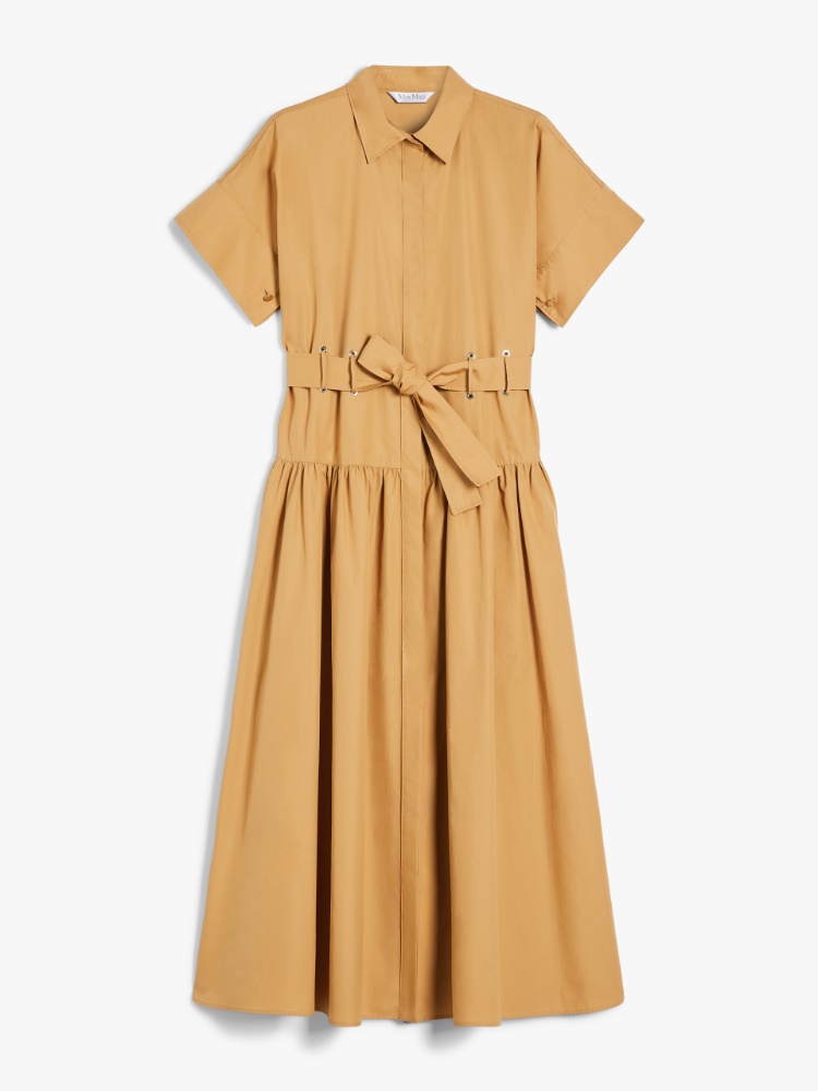 国内発/送料関税込【MAX MARA】AGORAIO midi dress Max Mara Agoraio Midi Dress | Brown | FARFETCH