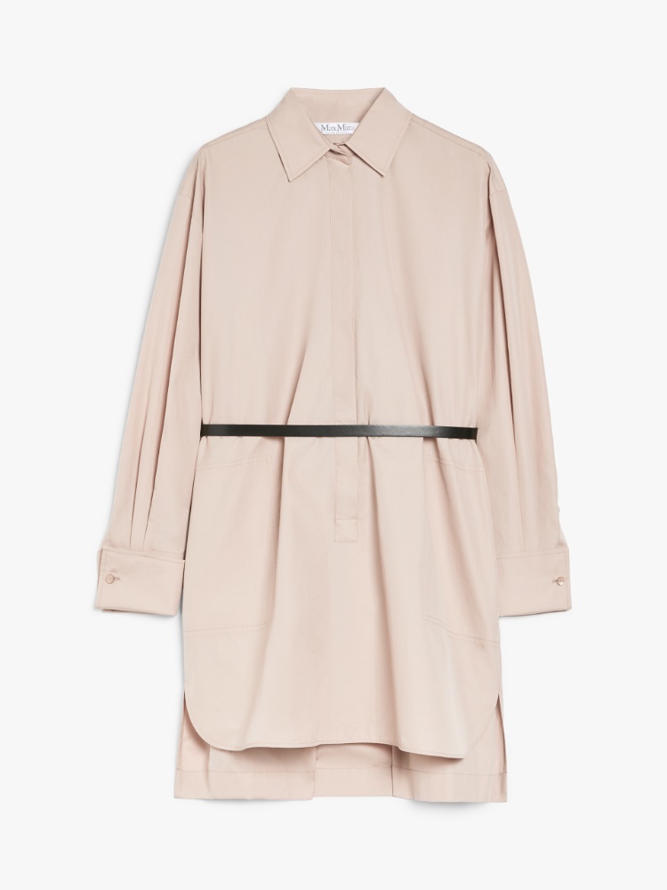 Poplin shirt dress, pink | 