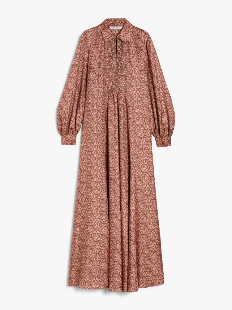 MAX MARA ワンピース 25 Lyon cotton and silk-blend 1077362 送料無料》 MAXMARA Cotton poplin dress FAENZA (Max Mara